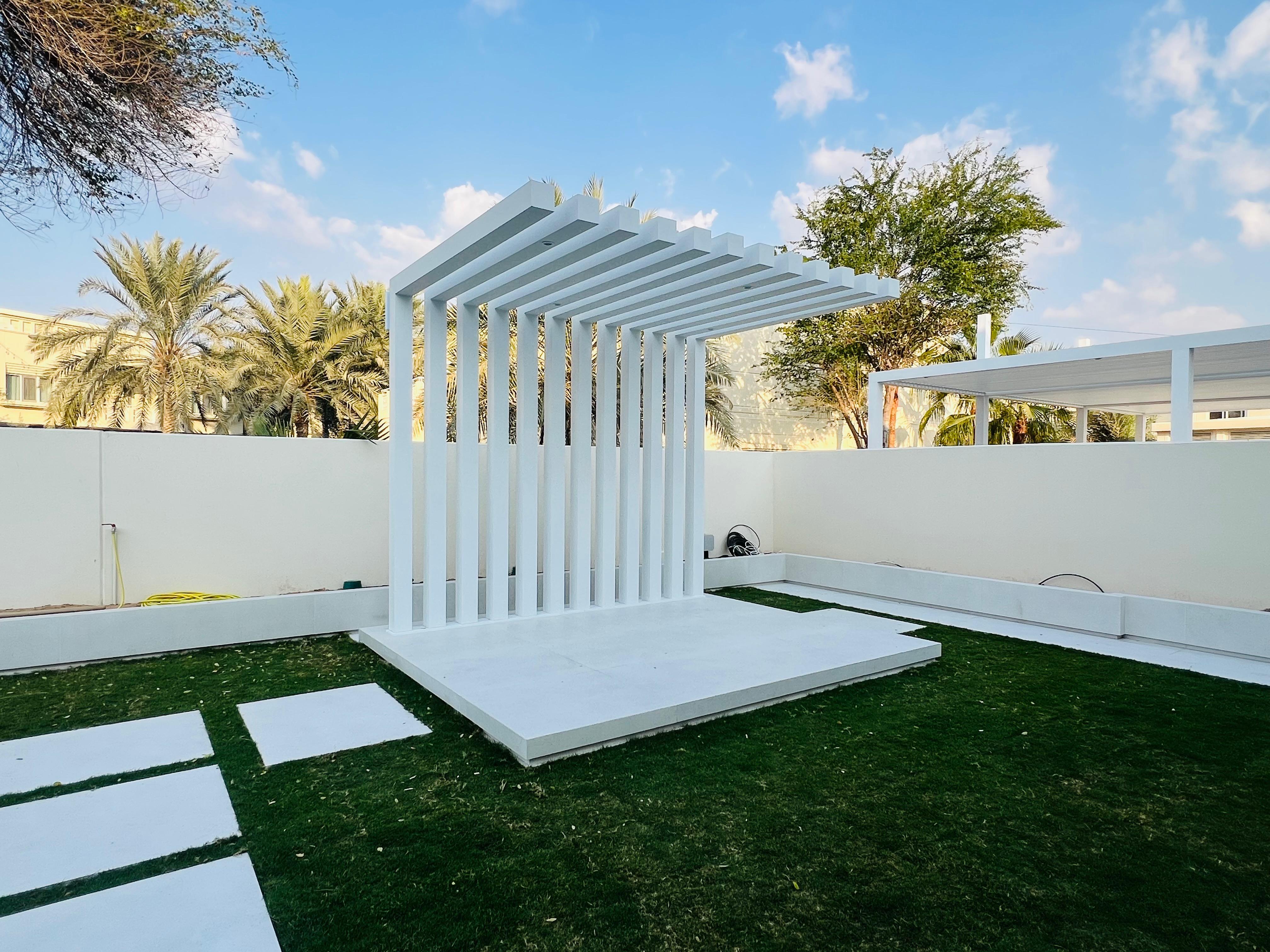 Premium Outdoor Pergola UAE Villa Design